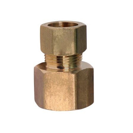 EVERFLOW 5/8" O.D. COMP x 3/4" FIP Reducing Adapter Pipe Fitting, Lead Free Brass C66R-5834-NL